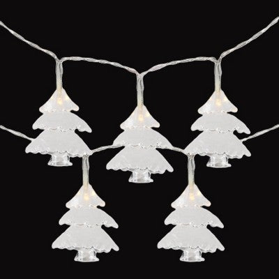  Northlight Battery Operated Christmas Tree Light Set - Warm White LED - 3' Clear Wire - 10ct