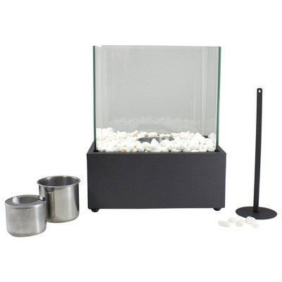  Northlight 11.5" Bio Ethanol Ventless Portable Tabletop Fireplace With Flame Guard