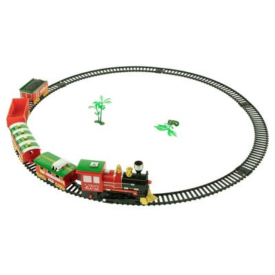  Northlight 21pc Red Battery Operated Lighted And Animated Classic Train Set