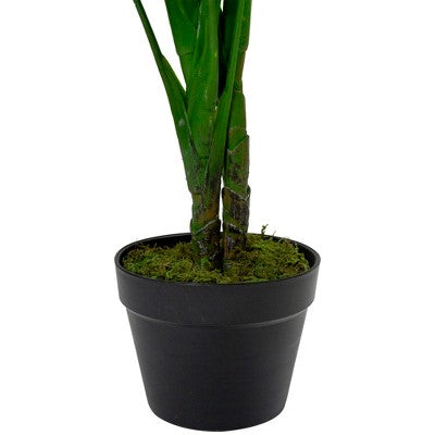  Northlight 4' Potted Two Tone Green Calathea Artificial Floor Plant