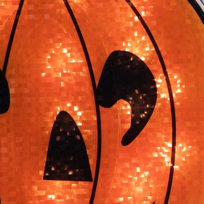  Northlight Lighted Jack O' Lantern Halloween Window Decoration - 13.5"