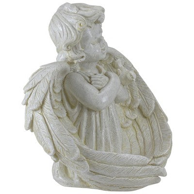  Northlight 9" Cherub Angel Wings Bird Feeder Outdoor Garden Statue