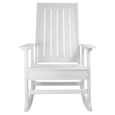  Northlight All Weather Recycled Plastic Outdoor Rocking Chair, White
