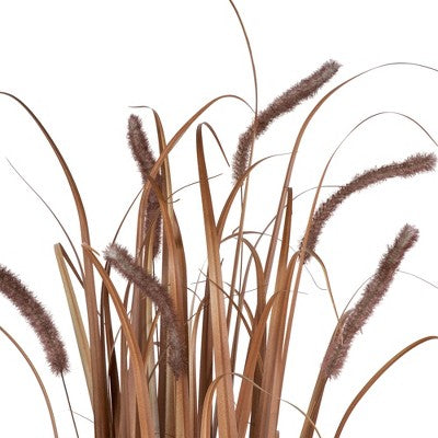  Northlight 40" Potted Brown Artificial Onion Grass Plant