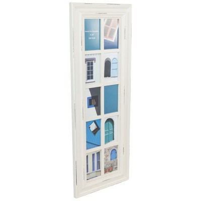  Northlight 35" Distressed Mullions Window Photo Collage Wall Frame For 4" X 6" Pictures