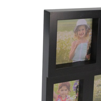  Northlight 11.5" Black Multi-Sized Puzzled Collage Photo Picture Frame Wall Decoration