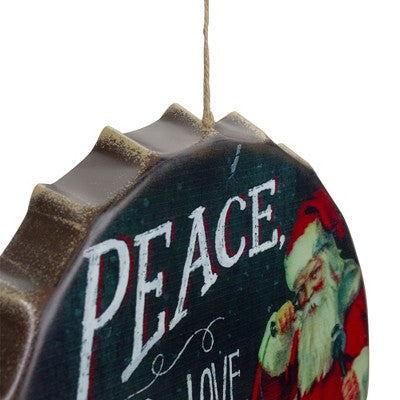  Northlight 11.75" Red And White Peace, Joy And Love Christmas Wall Decor