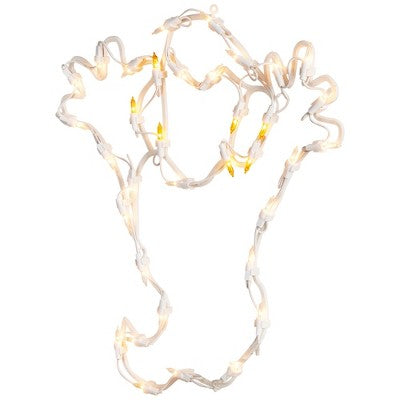  Northlight Lighted Ghost Halloween Window Decoration - 15"