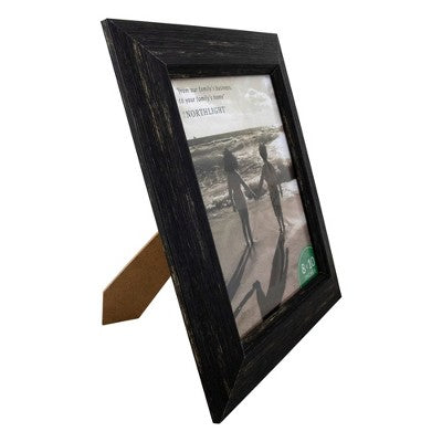  Northlight 13" Wide Black Rustic Picture Frame For 8" X 10" Photos