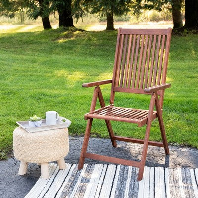  Northlight Set Of 2 Acacia Folding Chairs Outdoor Patio Furniture 42"