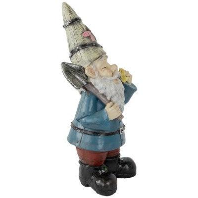  Northlight 15.25" Gnome With Shovel Outdoor Garden Statue