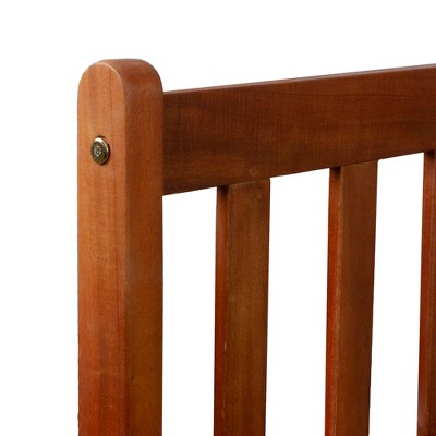  Northlight 48" Light Brown Acacia Wood Outdoor Patio Bench