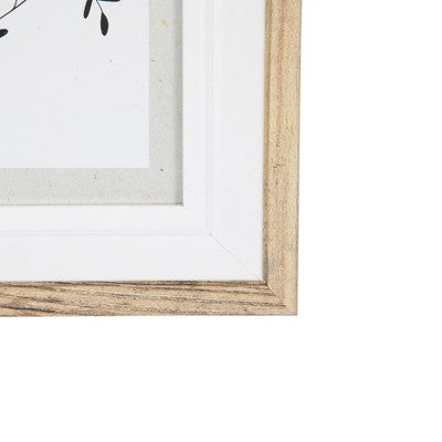  Northlight Wooden Picture Frames For 5" X 7" Photo - Natural And White - Set Of 4