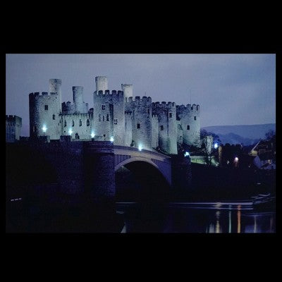  Northlight LED Lighted Conwy Castle In Wales Scene Canvas Wall Art 15.75" X 23.5"