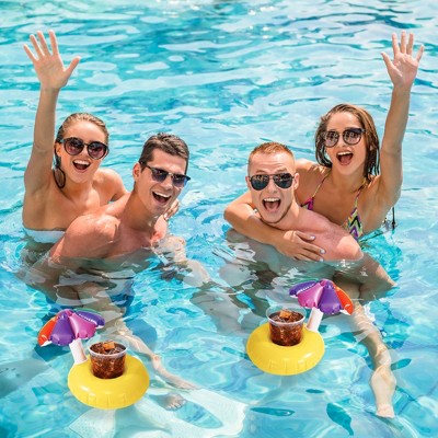  Northlight 10.75" Inflatable Parasol Swimming Pool Floating Drink Holder