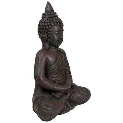  Northlight 17.5" Dark Brown Meditating Buddha Outdoor Garden Statue