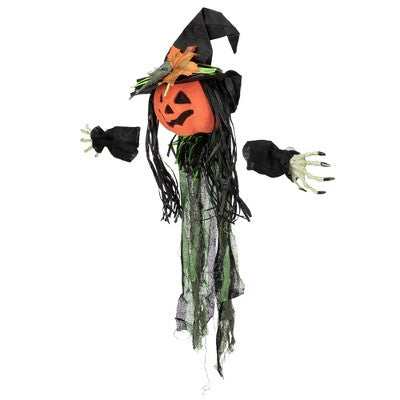  Northlight Creepy Jack-O-Lantern 3-D Halloween Window Decoration