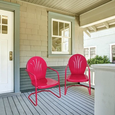  Northlight 34-Inch Outdoor Retro Tulip Armchair, Pink