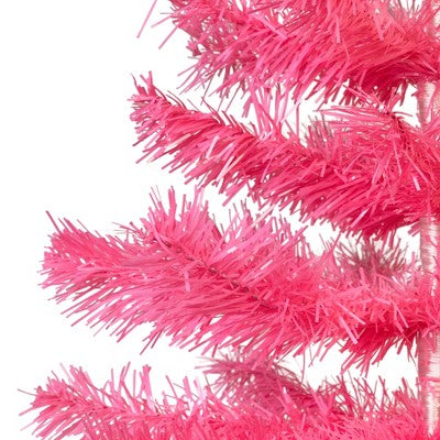  Northlight Artificial Tinsel Christmas Tree - 3' - Pink - Unlit