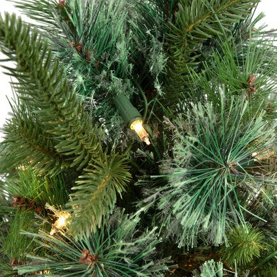  Northlight Pre-Lit Full Ashcroft Cashmere Pine Artificial Christmas Tree - 3' - Clear AlwaysLit Lights