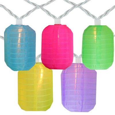  Northlight 10-Count Pink And Green Mini Christmas Light Set, 7.5 Ft White Wire