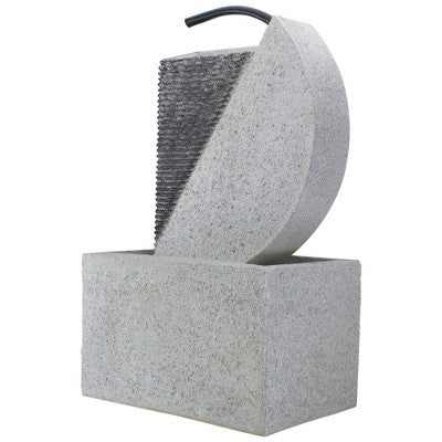  Northlight 20" Gray Modern Style Rainfall Outdoor Water Fountain