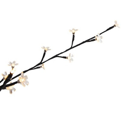  Northlight 4' LED Lighted Sakura Cherry Blossom Artificial Flower Tree - Warm White Lights