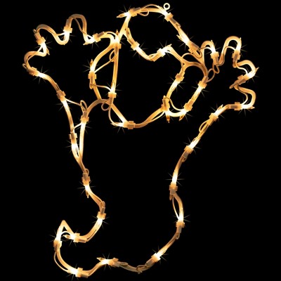  Northlight Lighted Ghost Halloween Window Decoration - 15"