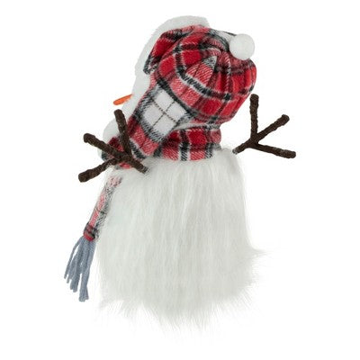  Northlight Snowman In Plaid Trapper Hat And Scarf Christmas Decoration - 10.25"