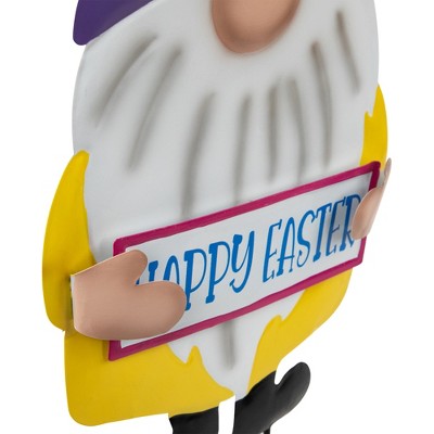  Northlight Happy Easter Gnomes Outdoor Garden Stakes - 27" - Set Of 2