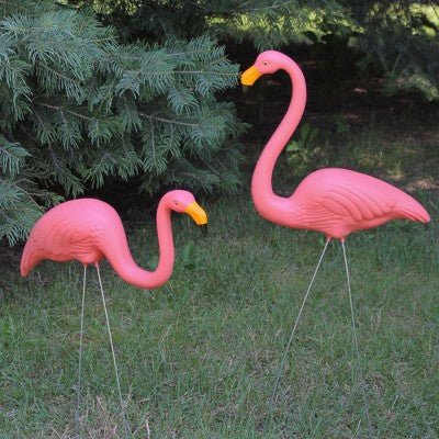  Northlight 2ct Tropical Flamingo Outdoor Garden Lawn Stakes 30" - Pink