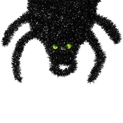  Northlight Lighted Spider And Web Halloween Decoration - 36" - Black - Purple LED Lights
