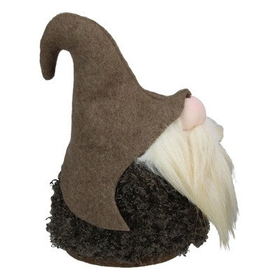  Northlight Bulbous Nose Santa Gnome Christmas Decoration - 8" - Brown