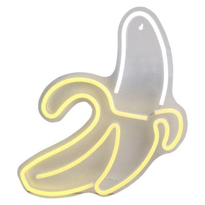  Northlight 18" Yellow LED Neon Style Banana Wall Sign