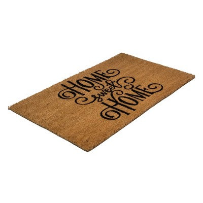 Northlight Natural Coir Rectangular "Home Sweet Home" Doormat 18" X 30"