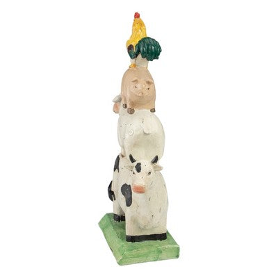  Northlight 11.5" Stacked Polyresin Farm Animals Outdoor Garden Statue
