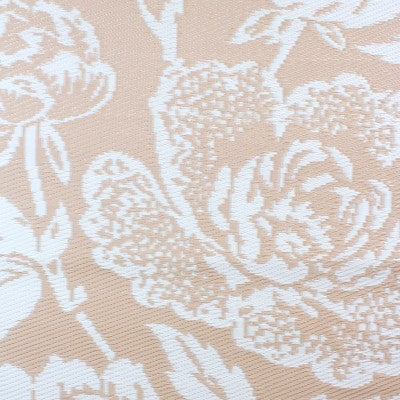  Northlight 4' X 6' Pink Beige And White Floral Rectangular Outdoor Area Rug