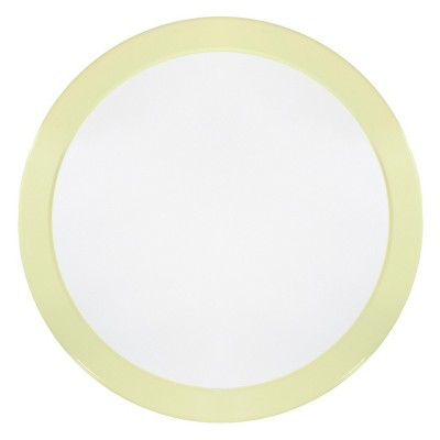  Northlight 22" Outdoor Retro Tulip Side Table, Yellow And White