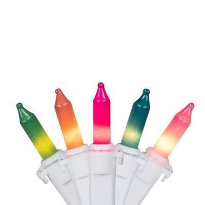  Northlight Mini Pastel Christmas Light Set - Multicolor - 20' White Wire - 100ct