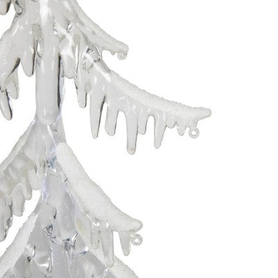  Northlight LED Lighted Acrylic Icicle Tree Christmas Decoration - 14"