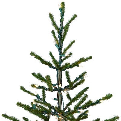  Northlight Alpine Coral Artificial Christmas Tree With Metal Base - 3' - Clear Lights
