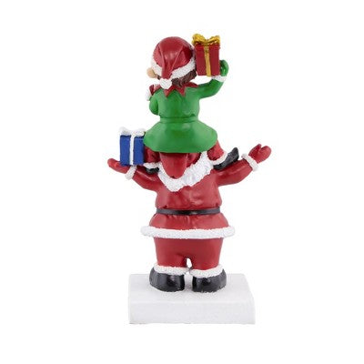  Northlight 8.75" Santa And Elf Christmas Stocking Holder