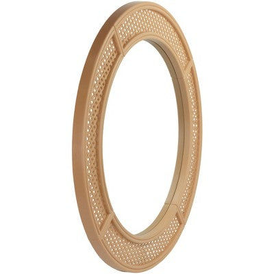  Northlight 30" Round Woven Style Wall Mirror
