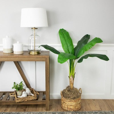  Northlight 4' Artificial Tropical Banana Tree In A Clay Pot