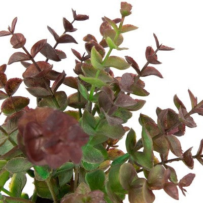  Northlight Real Touch™ Two-Toned Spring Eucalyptus Leaves Artificial Plant In Ceramic Pot 10"