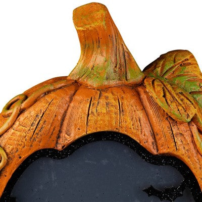 Northlight Witch Stirring Flickering Cauldron Scene Inside Pumpkin Halloween Decoration - 13" - LED Orange Light
