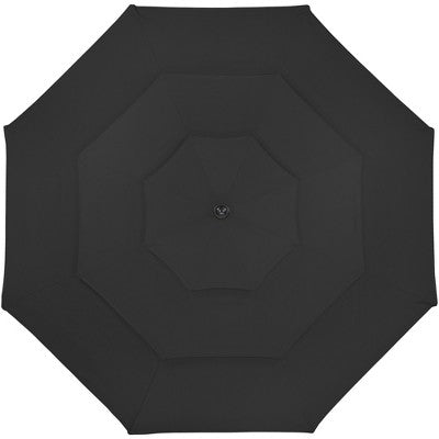  Northlight 9.75ft Outdoor Patio Market Umbrella With Hand Crank And Tilt, Black