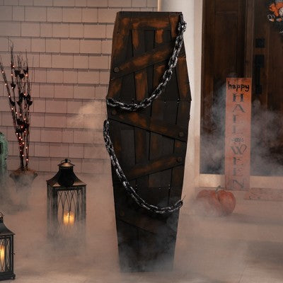  Northlight Animated Shaking Chained Coffin Halloween Decoration With Sound - 63"