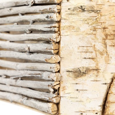  Northlight Wooden Log And Twig Flower Box Planters - 11.75" - Set Of 2