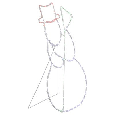  Northlight 28" Lighted Standing Snowman Silhouette Outdoor Christmas Decoration